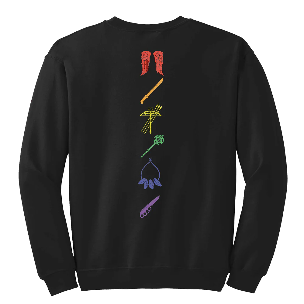 The Walking Dead Pride Icons Stack Fleece Crewneck Sweatshirt - Image 2