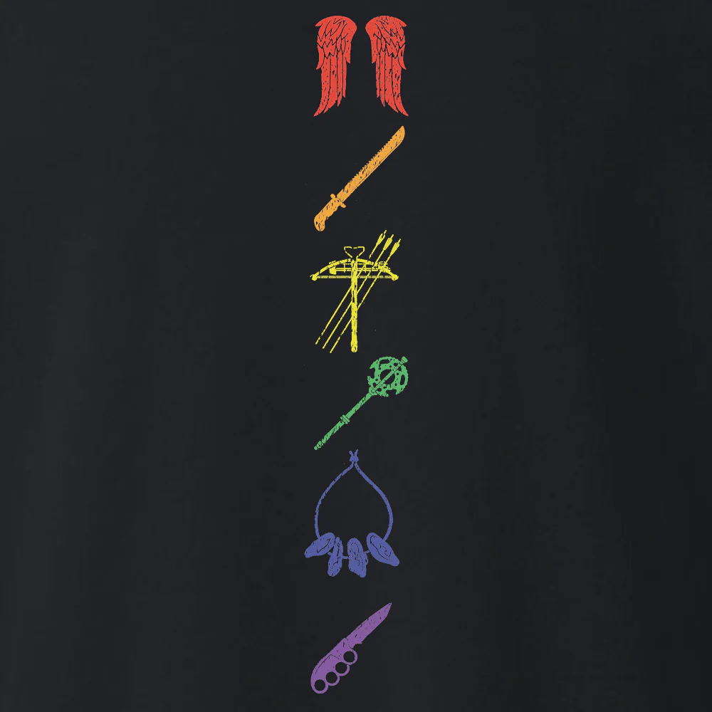 The Walking Dead Pride Icons Stack Fleece Crewneck Sweatshirt - Image 4