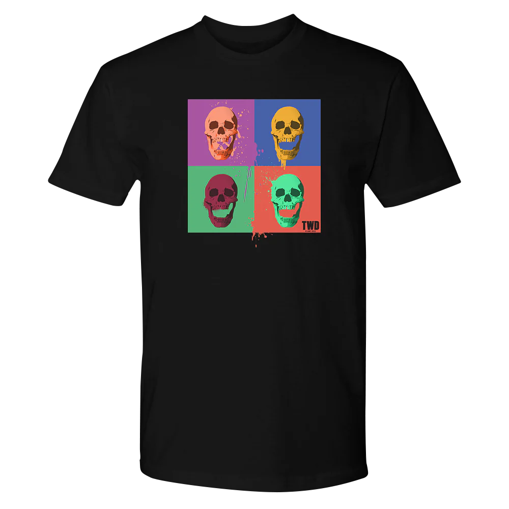 The Walking Dead Skull Pop Adult Short Sleeve T-Shirt