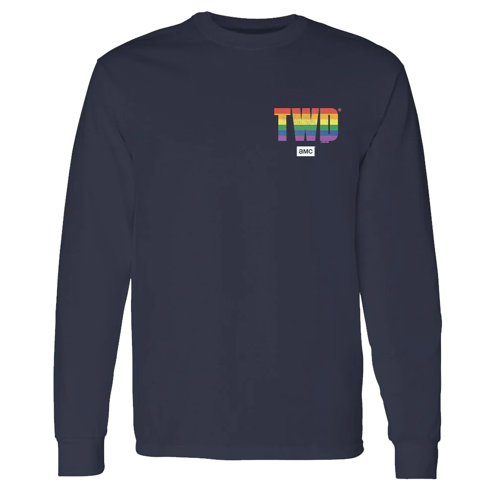The Walking Dead TWD Pride Logo Adult Long Sleeve T-Shirt