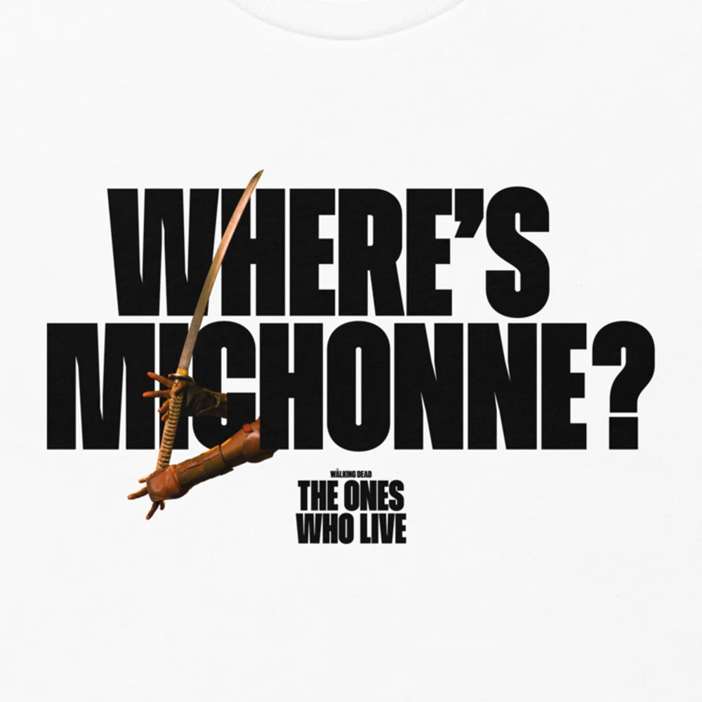 The Walking Dead Where's Michonne? Katana Adult T-shirt - Image 2