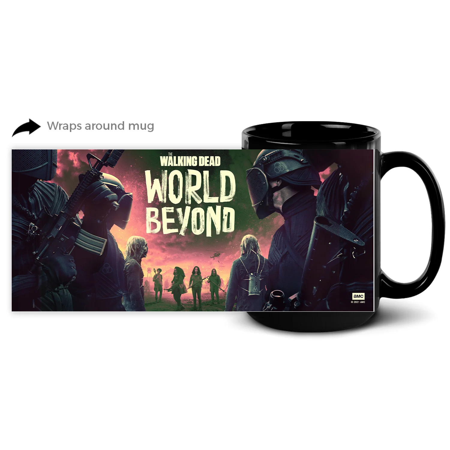 The Walking Dead: World Beyond Season 2 Key Art Black Mug - Image 3